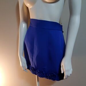 Twelve by Twelve Los Angeles Blue Flower Skirt (M)